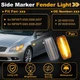 Side Marker Fender Light 261609Y000 for INFINITI M35 2006-2007 Transparent Lens