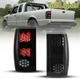 LED Tail Lights Pair For 1993-1999 Ford Ranger Rear Brake Lamps Black Smoke Lens