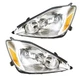 Halogen Headlights Front Lamps Pair Set for 04-05 Toyota Sienna Left & Right
