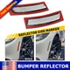 Clear Bumper Front Side Reflector Light Marker for BMW M4 Coupe F82 2015-2017 2x