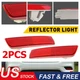For Nissan Sentra 2013 2014 15-2018 Rear Bumper Reflector Lamp Light Left+Right