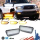 For 2001-04 Toyota Tacoma Clear Dynamic Switchback LED DRL Signal Bumper Lights