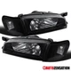 Fits 1995-2001 Subaru Impreza Black Euro Headlights+Corner Signal Lamps Pair