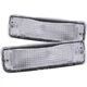 ANZO Fits 1989-1995 Toyota Pickup Euro Parking Lights Chrome W/ Amber Reflector