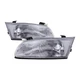 Headlights Set Fits 1997-1999 Toyota Camry TO2502117 TO2503117 Halogen Chrome