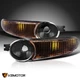 Black Fits 2000-2006 GMC Sierra Yukon XL 1500 Denali Bumper Lights Parking Lamps