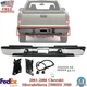 Rear Step Bumper Chrome Steel For 1999-2007 Chevy Silverado Sierra 2500HD 3500