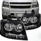 L&R Headlights Assembly For 2007-2013 Chevy Suburban 1500 2500 Tahoe Avalanche