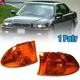 1 Pair Front Corner Light Turn Signal Lamp Cover For BMW 7 Series E38 1998-2001