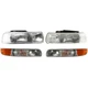 Headlight Set Halogen For 99-06 Chevrolet Tahoe Silverado 1500 2500 3500