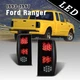 For 93-97 Ford Ranger LED Tail Lights Rear Brake Lamp Smoke Lens Pair Black