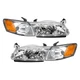 For 1997 1998 1999 Toyota Camry Headlights Headlamps w/ Corner Lights Left+Right