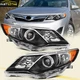 Fits 2012 2013 2014 Toyota Camry w/Projector Headlights Assembly Left+Right Pair