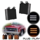 2x Smoke Sequential Switchback LED Front Signal Light for Chevy GMC Pickup Truck