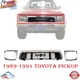 NEW FRONT GRILLE HEADLAMP DOOR BEZEL LEFT RIGHT 3PC FOR 1989-1991 TOYOTA PICKUP