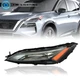Driver Left Side Headlight For 2021-2023 Nissan Rogue S SL Headlamp Halogen DRL