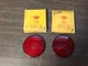 1942-59 FORD TRUCK 1949-51 WAGON TAIL LIGHT LAMP LENSES PAIR NORS GLO BRITE 1018