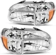 Headlight Assembly Compatible with 1995 1996 1997 1998 1999 2000 2001 Ford Explo