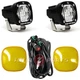 Baja Designs&reg; S1 LED Lights Pair Wide Cornering, Amber Rock Guards, Wire Harness