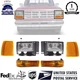 New Front Headlights + Corner Lights + Signal Lights Fits 1989-1994 Ford Ranger