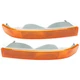 Pair Amber/Chrome Parking Turn Signal Light For Chevy GMC Savana 2003-2024 2025