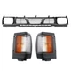 Nissan D21 Pickup For 1993-1997 Grille Corner Marker Light Front Set of 3pc