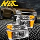 Pair Headlights Assembly For 2004-2012 Chevy Colorado GMC Canyon Chrome Amber Pair Headlights Assembly For 2004-2012 Chevy Colorado GMC Canyon Chrome Amber