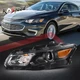 Left Driver Side OE Style Projector Headlight Black/Amber for 16-18 Chevy Malibu