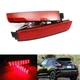 2x Red Lens LED Bumper Reflector Tail Brake Light For Nissan Juke Murano Sentra