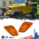 2PC Amber Fender Corner Signal Side Marker Lights For 1997-2006 Jeep Wrangler TJ