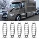 For 08-21 Freightliner Cascadia 12Lens Full LED Cab Roof Marker Light White 5PCS