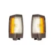 Front Side Marker Lights Reflectors Pair Set for 90-92 Nissan Pickup