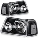 Headlights Assembly Set For Ford Ranger 2001-2011 Clear Lens Replacement