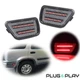 For Honda CR-V 1997-2001 Rear Left & Right Clear Red LED Side Marker Lights Pair