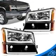 LED DRL Bar Headlights Fit For Chevy Silverado Avalanche 03-07 Bumper Lamps New