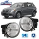 For 2003-2008 Toyota Matrix Pontiac Vibe Fog Lights Front Bumper Lamp Wiring Kit