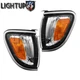 Silver Trim Park Turn Signal Lights For 2001-2004 TOYOTA TACOMA Left Right Pair 