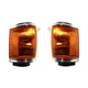 For 1987-1988 Toyota Pickup Pair Park Lights Driver RH Deluxe/SR5/SRT; Chrome