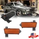 For 1970 Chevy Chevelle El Camino Front Fender Lower Side Marker Lamp LH+RH Pair