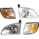 Headlight Lamp  Left-and-Right Left & Right for Toyota Sienna 2001-2003