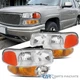 Fits 00-06 GMC Sierra 1500 2500 Denali Yukon XL Head Lights Bumper Lamps w/ DRLs