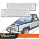 Pair Front Signal Side Marker Lights Clear Fit For 81-91 GMC Chevy Pickup Truck
