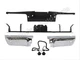 For 2008-2012 FORD SUPER DUTY REAR BUMPER CHROME END HITCH PAD LICENSE W/HOLE