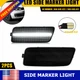 Front Side Marker White LED Signal Lights For 2010-14 VW Volkswagen MK6 Golf/GTI