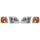 F-150 01-03 HEAD LAMP RH AND LH Assembly Halogen 4-pc Kit with Corner Lights