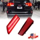 2PCS LED Rear Bumper Reflector Red Tail Brake Lights For 2016 2017 GMC Terrain