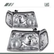 Fits 2001-2011 Ford Ranger Headlights Assembly Pair Chrome Housing Clear Lens
