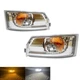LED Amber Front Corner Signal Light w/White Running For Isuzu NPR NQR 700P 23-24