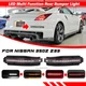 4 in 1 LED Rear Fog Brake Lights Turn Signal Lamp For Nissan 350Z/Z33 2003 Clear