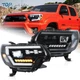 VLAND Full LED Projector Headlights For 2012-2015 Toyota Tacoma W/ Dynamic DRL